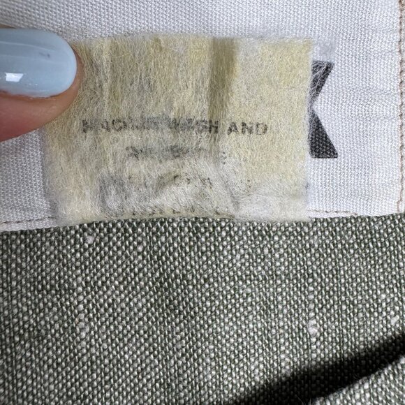 Vintage Flax By‎ Angelheart Green 100% Linen Dress Lagenlook Relaxed Fit SzL - Picture 3 of 6